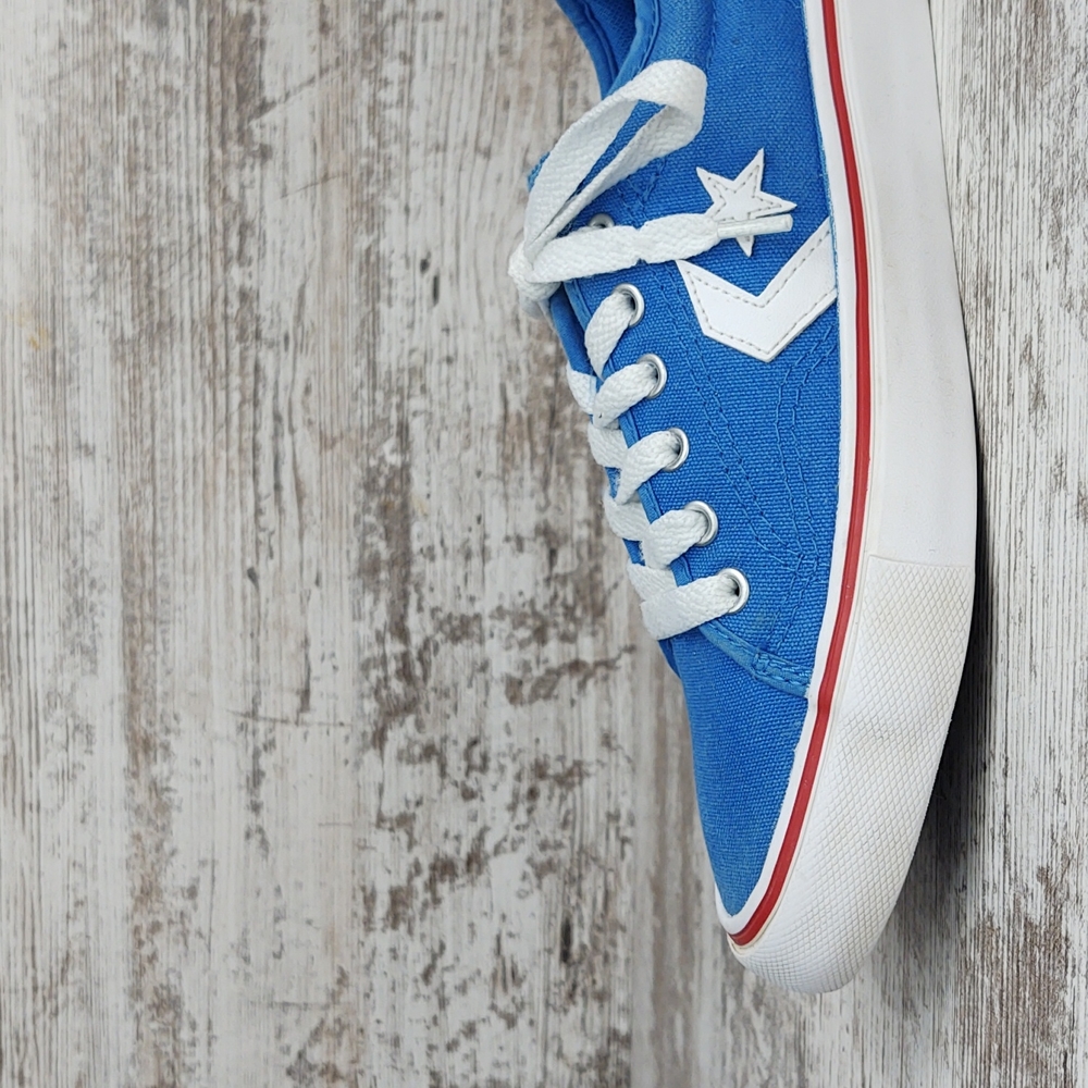 🟦Sz 2 Converse Star Replay Blue Tropic Canvas Sneakers - Picture 2 of 15